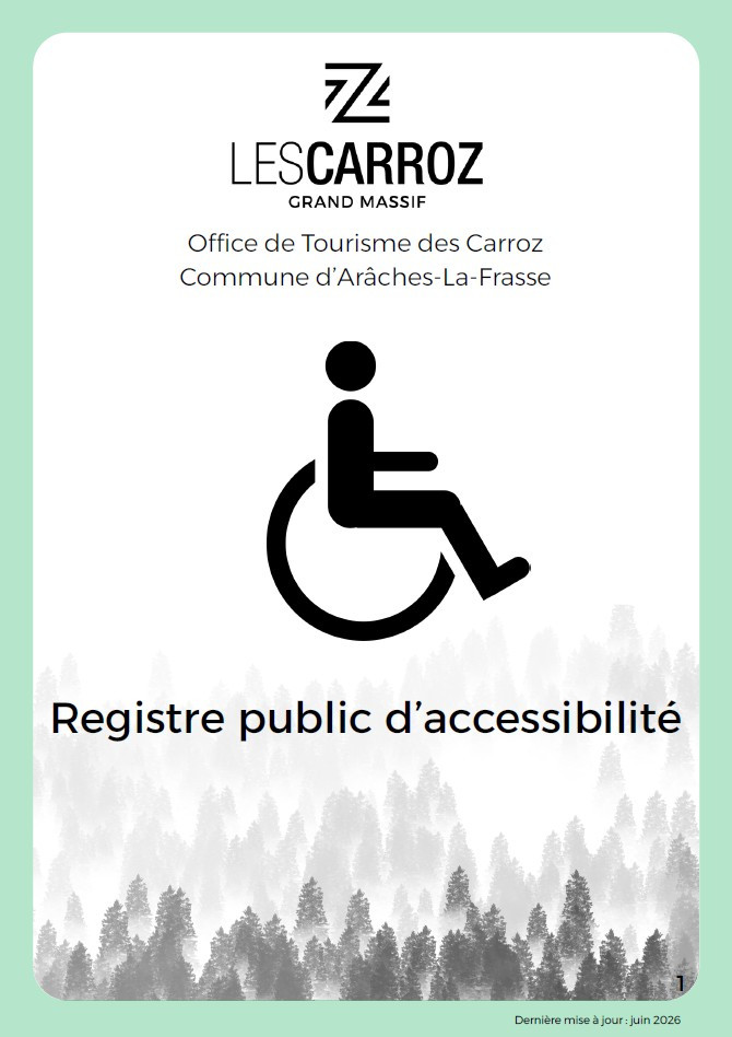 Registre public d'accessibilité - Office de Tourisme des Carroz
