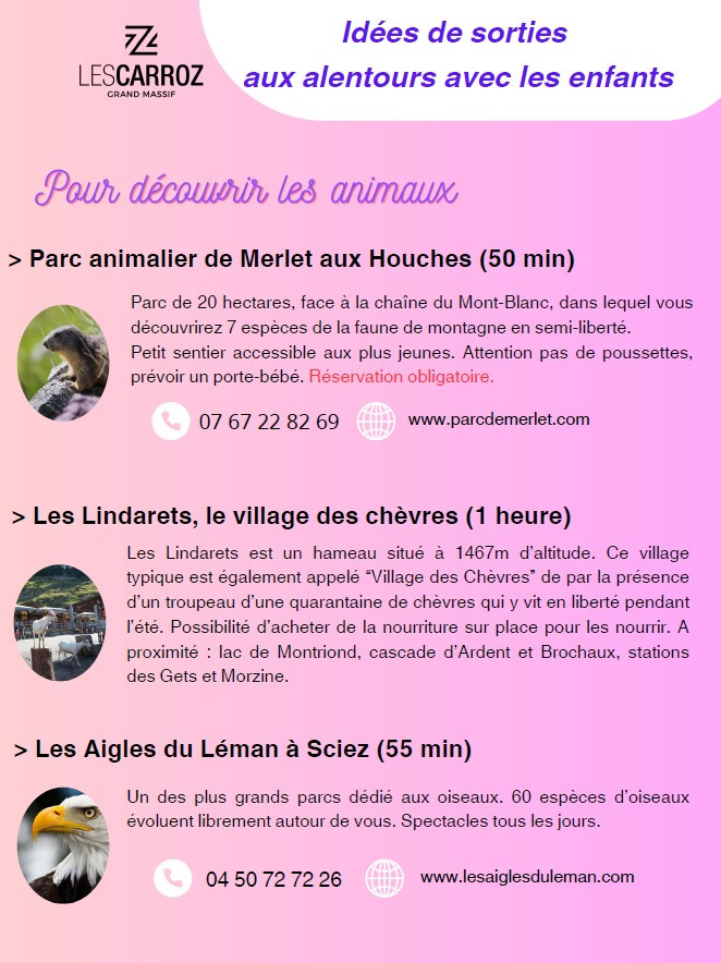 Découvrir la région avec des enfants (version été)