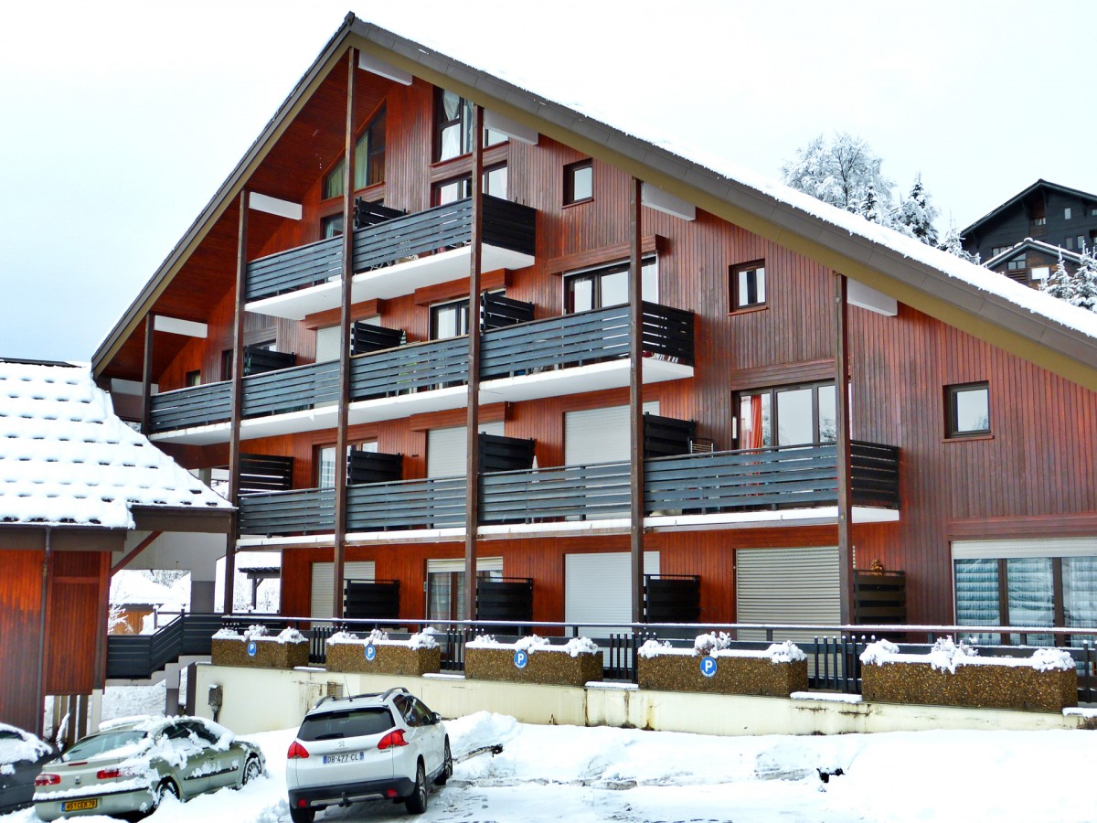 Vue façade immeuble