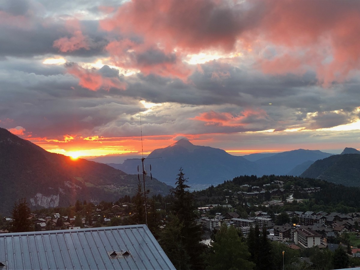 Vue du balcon en été